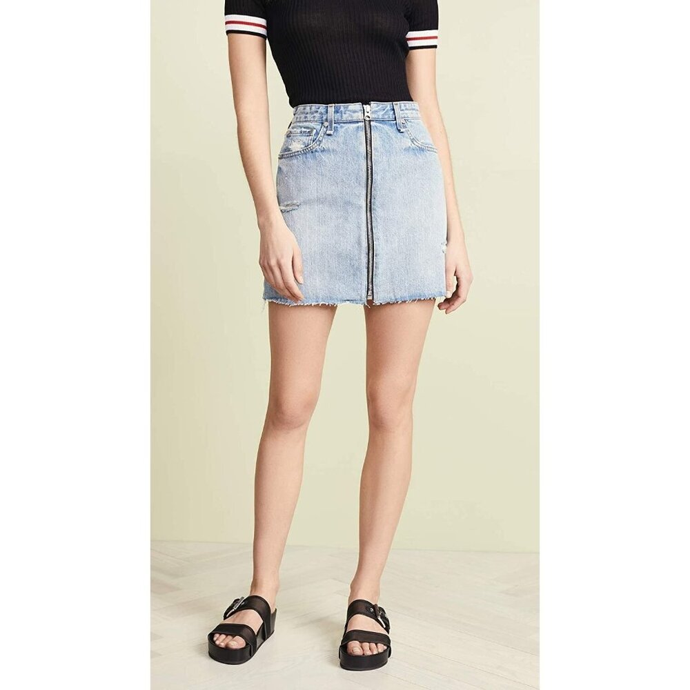 Rag & Bone/JEAN Women s Anna Skirt, Mandy, Blue, Size 26 - Picture 2 of 6
